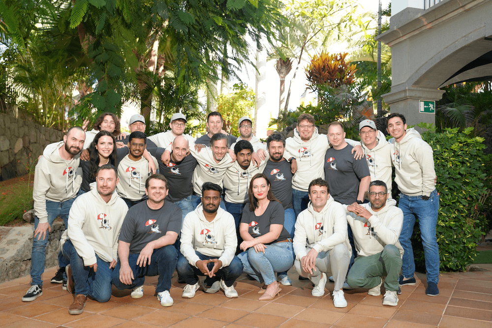 The team in Gran Canaria